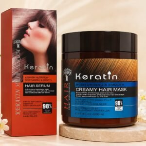 keratin hair serum & keratin creamy hair mask